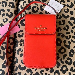 Kate Spade staci north south flap phone crossbody
saffiano